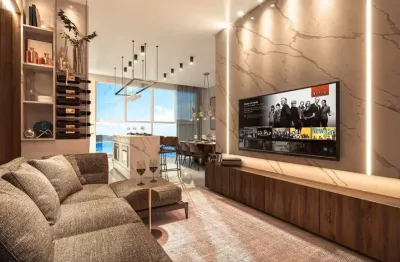 Apartamento em construção com 2 suítes a 150m do mar de bombas