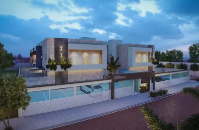 Sobrado em condomínio com piscina individual frente mar para venda em itanhaém!!