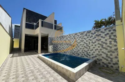 Lindo sobrado 400 metros do mar com piscina e churrasqueira em itanhaém!!