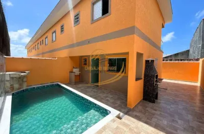 Oportunidade!! unidade dos fundos, sobrado em condomínio com piscina privativa em itanhaém!