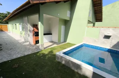 Casa com piscina lado praia 1500mts do mar para venda em itanhaém!!