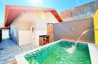 Oportunidade minha casa minha vida!! casa com piscina e churrasqueira 1200mts do mar em itanhaém!