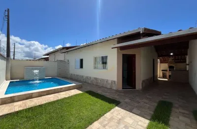 Casa usada geminada lado praia 800mts do mar com piscina em itanhaém!!