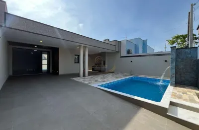 Casa sensacional alto padrão com 03 suítes, piscina, 600mts do mar em peruíbe!!