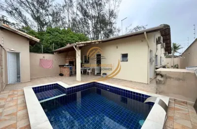 Casa isolada usada mobiliada 300mts da praia para venda em itanhaém!