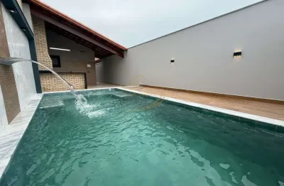 Casa lado praia fase de obras 03 dorm com piscina 400mts do mar em mongaguá!!