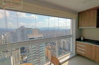 Apartamento com 1 dormitório para alugar, 57 m² por r$ 6.000,00/mês - gonzaga - santos/sp