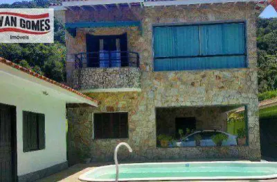 Sobrado com 7 dormitórios à venda, 382 m² por r$ 1.650.000,00 - guaiuba - guarujá/sp