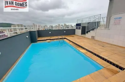 Apartamento com 1 dormitório à venda, 54 m² por r$ 430.000,00 - tombo - guarujá/sp