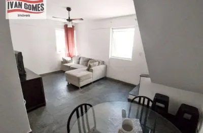 Apartamento duplex com 2 dormitórios à venda, 98 m² por r$ 330.000,00 - asturias - guarujá/sp