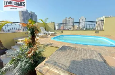 Cobertura duplex com 3 dormitórios à venda, 260 m² por r$ 1.100.000 - enseada - guarujá/sp