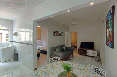 Apartamento com 2 dormitórios à venda, 49 m² por r$ 430.000 - tombo - guarujá/sp