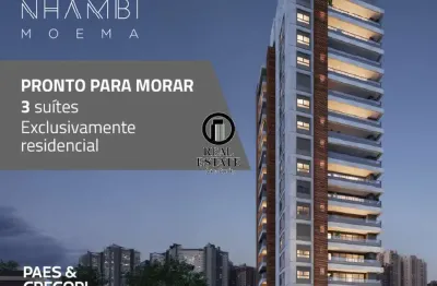 Apartamento para venda - 111.22m², 3 dormitórios, sendo 3 suites, 2 vagas - moema