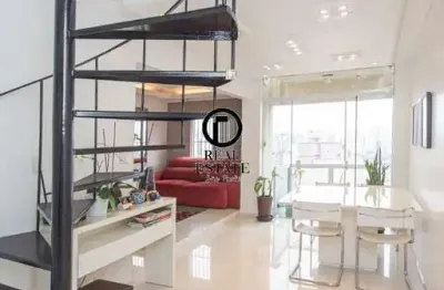 Cobertura duplex para venda - 120m², 2 dormitórios, sendo 1 suites, 1 vaga - saúde