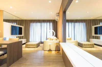 Apartamento totalmente mobiliado  para locação 65m², 1 dormitório, 2 vagas - vila nova conceição