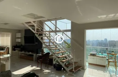 Apartamento cobertura dúplex para venda 171m², 2 dormitórios, sendo 2 suítes, 3 vagas - campo belo