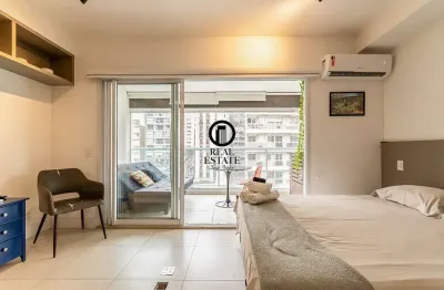 Apartamento mobiliado para locação/aluguel,  1 dormitório -  consolação