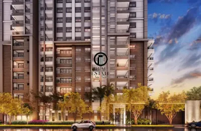 Apartamento para venda - 122m², 3 dormitórios, sendo 3 suítes, 2 vaga - brooklin paulista