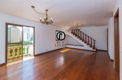 Cobertura duplex para venda - 289m², 4 dormitórios, sendo 2 suites, 4 vagas - moema