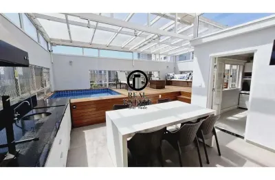 Cobertura duplex para venda - 244m², 4 dormitórios, sendo 2 suites, 3 vagas - vila andrade