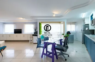 Cobertura duplex para venda - 114m², 1 dormitório, 2 vagas - jardim ampliação