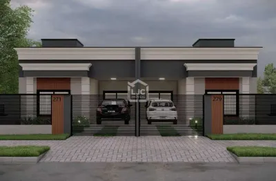Lançamento casa 3 quartos, costeira, araucaria - pr