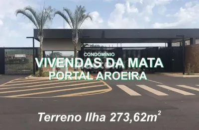 Terreno a venda no condominio portar aroeira - vivendas da mata