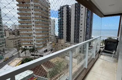 Lindo apartamento vista mar com 2 dormitórios na vila caiçara, praia grande -sp