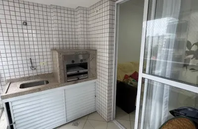 Lindo apartamento 2 dormitórios com sacada gourmet no centro da vila caiçara-praia grande