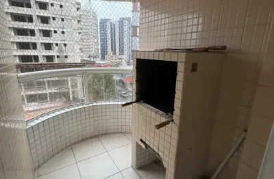 Lindo apartamento 1 dormitórios com sacada gourmet -vila caiçara, praia grande-sp