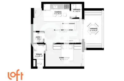 Apartamento com 1 quarto à venda na rua doutor guilherme bannitz, 61, itaim bibi, são paulo, 52 m2 por r$ 1.288.157