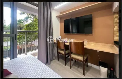 Apartamento com 1 quarto à venda na alameda jauaperi, 299, moema, são paulo, 21 m2 por r$ 484.500