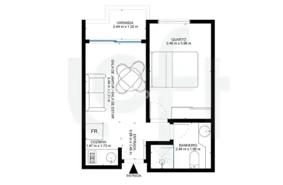 Flat com 1 quarto à venda na rua tuim, 101, vila uberabinha, são paulo, 34 m2 por r$ 800.000