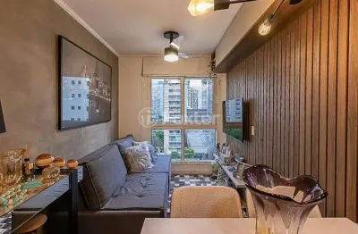 Apartamento com 1 quarto à venda na avenida chibarás, 203, moema, são paulo, 30 m2 por r$ 500.000