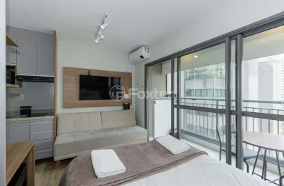 Kitnet / stúdio à venda na alameda iraé, 664, indianópolis, são paulo, 25 m2 por r$ 580.000