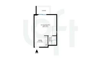 Apartamento com 1 quarto à venda na rua bento freitas, 181, república, são paulo, 36 m2 por r$ 390.000