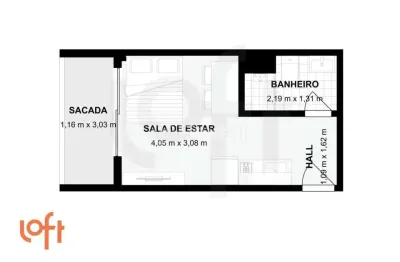 Apartamento com 1 quarto à venda na rua álvaro de carvalho, 163, centro, são paulo, 21 m2 por r$ 470.000