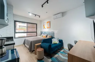 Apartamento com 1 quarto à venda na rua pássaros e flores, 188, jardim das acacias, são paulo, 22 m2 por r$ 397.000