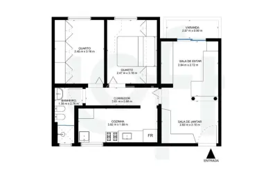 Apartamento com 2 quartos à venda na avenida joão pessoa, 521, lauzane paulista, são paulo, 52 m2 por r$ 300.000
