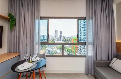 Kitnet / stúdio à venda na rua dom manuel, 53, brooklin paulista, são paulo, 29 m2 por r$ 395.000