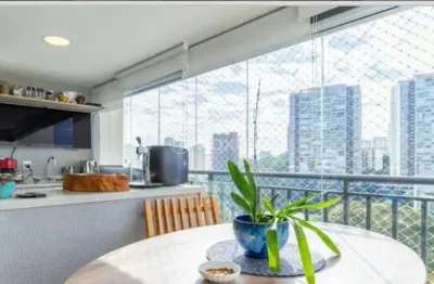 Apartamento com 1 quarto à venda na rua doutor luiz migliano, 1870, jardim caboré, são paulo, 130 m2 por r$ 1.350.000