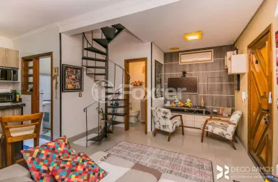 Casa em condomínio fechado com 2 quartos à venda na avenida outeiro, 83, partenon, porto alegre, 77 m2 por r$ 349.000
