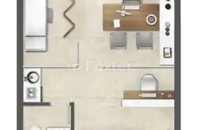 Sala comercial com 2 salas à venda na avenida senador tarso dutra, 135, petrópolis, porto alegre, 35 m2 por r$ 450.000