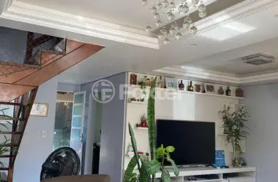 Casa em condomínio fechado com 3 quartos à venda na avenida joão ferreira jardim, 140, parque santa fé, porto alegre, 146 m2 por r$ 530.000