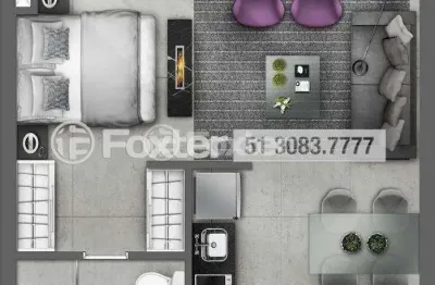 Apartamento com 1 quarto à venda na avenida getúlio vargas, 4831, marechal rondon, canoas, 38 m2 por r$ 305.000