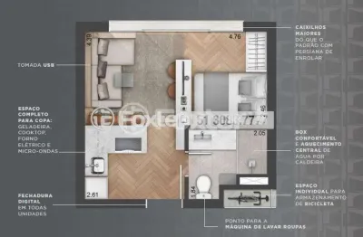 Kitnet / stúdio à venda na avenida joão pessoa, 731, centro histórico, porto alegre, 24 m2 por r$ 380.000