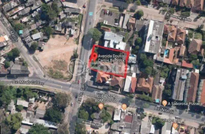 Terreno comercial à venda na avenida doutor carlos barbosa, 1444, medianeira, porto alegre, 656 m2 por r$ 1.163.750