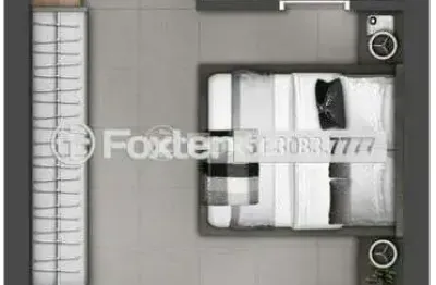 Loft com 1 quarto à venda na rua cassilda flora zaffari, 230, teresópolis, porto alegre, 35 m2 por r$ 444.000