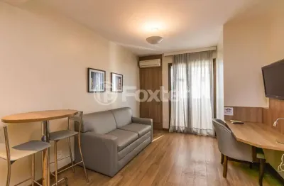 Flat com 1 quarto à venda na avenida borges de medeiros, 3120, praia de belas, porto alegre, 38 m2 por r$ 454.000