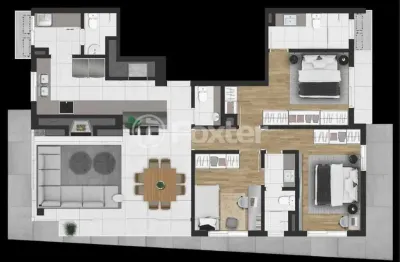 Apartamento com 3 quartos à venda na rua santa cecília, 2282, santa cecília, porto alegre, 121 m2 por r$ 2.400.000